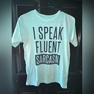 Children’s Place Boy’s “I Speak Fluent Sarcasm” Graphic Tee - XL/14
